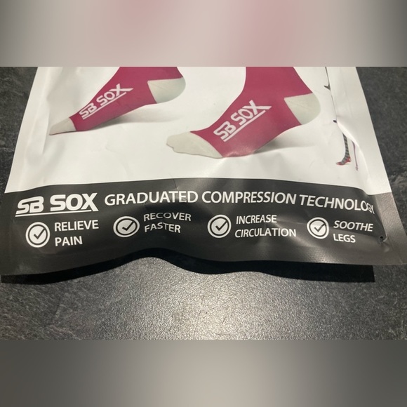 Compression Socks Women Pink Large Pregnancy Blood Circulation Swelling NEW - Picture 3 of 10